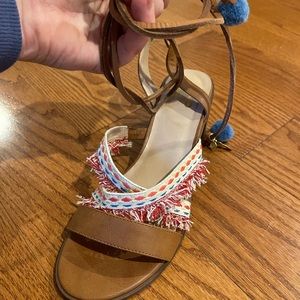 Tie up boho sandals